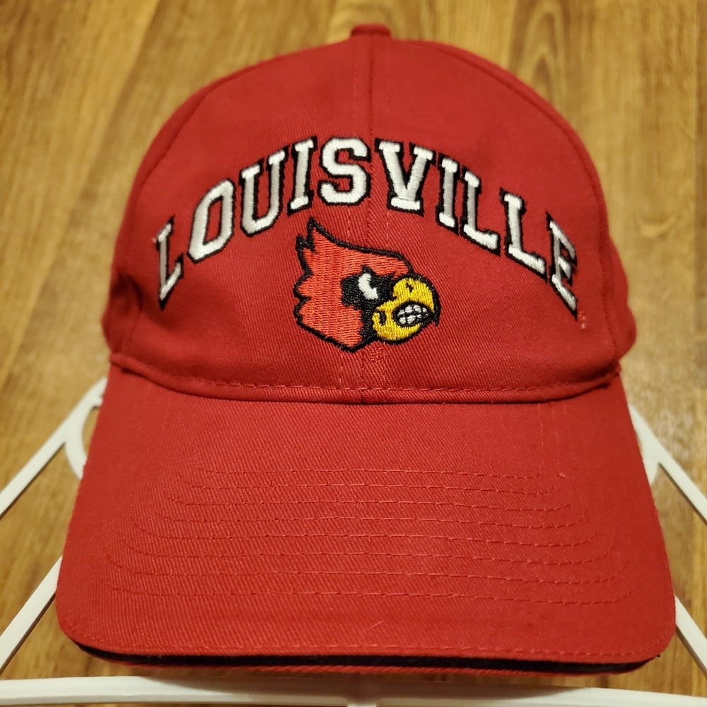 Vintage 90s Louisville Cardinals Hat Cap Adult Strapback Red Embroidered PUMA